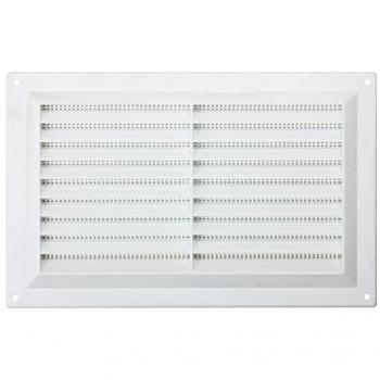 Fixed Louvre Vent 9 x 6 White