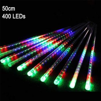 10Pack 50CM EU Plug Meteor Shower Rain Lights 48/54 LED Outdoor String Lights
