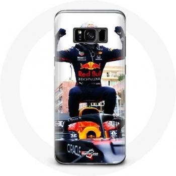 Cover para Samsung Galaxy S8 Max Verstappen F1 Pilot - Black, Red and Yellow