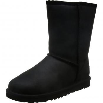 Ugg Australia Classic Short II Women's Leather Boots in Black, UK Size 5.5 (EU 38)