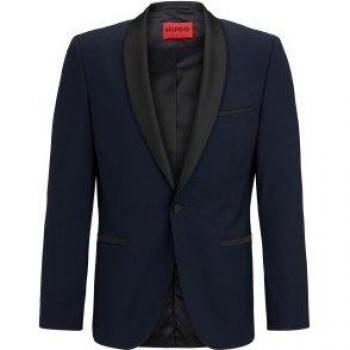 Hugo Herren Smoking Sakko Extra Slim Fit Arti224 Blau Größe 56