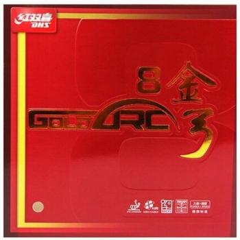 DHS GoldArc 8 Tischtennis Gummi schwarz