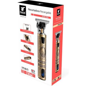 Thulos - Cortapelos recargable inalámbrico TH-CP113 - Diseño vintage