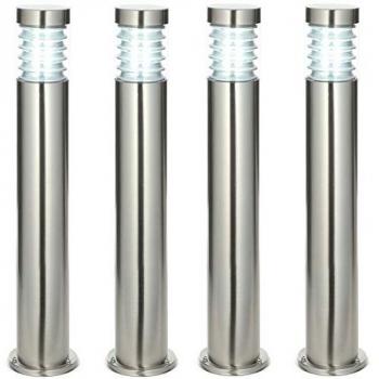 Outdoor IP44 Bollard Light Marine Grade Steel Lamp Post Garden Driveway