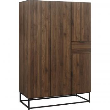 Birlea Houston 4 Door Wardrobe Walnut