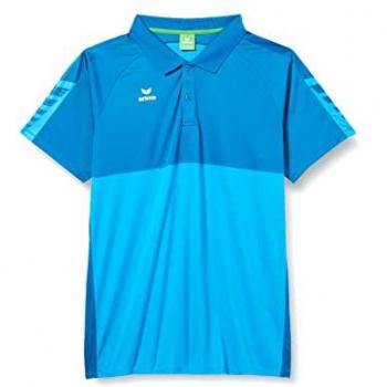 Polo Erima Six Wings de Manga Corta Unisex Azul XL