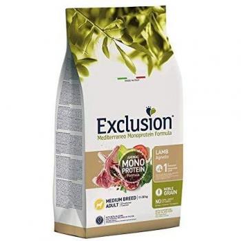 Exclusion Mediterraneo Mono Formula Medium Breed Agnello - 12kg
