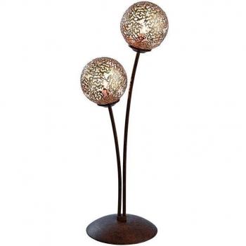 Paul Neuhaus Tischlampe Greta in Rostoptik