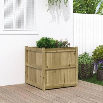 Garden Planter 70x70x70 cm Impregnated Wood Pine Vidaxl