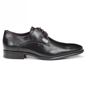 Fluchos Zapatos de cordones para hombre | Piel negra