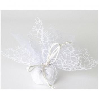 20 Sacchetti Velo Veletti Organza Rete Tulle Per Confetti Matrimonio Bomboniere Bianco