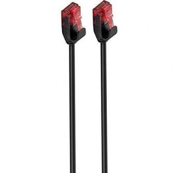 EWENT CHICOTE SLIM PATCH CAT6 UTP BLACK 0,50MT - Ewent IM1043