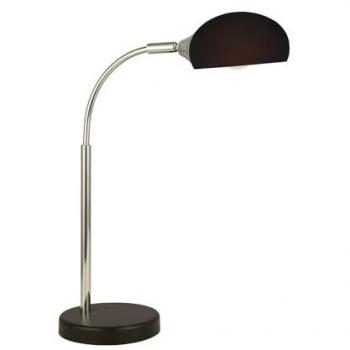 Vintage Schreibtischlampe Metall Glas 49 cm