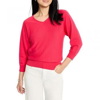 Nic+Zoe Easy V Neck Sweater – Daiquiri – XS