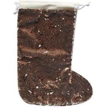 DIY Customizable Magic Sequin Christmas Socks - Heat Transfer Blank, Size 42*26CM