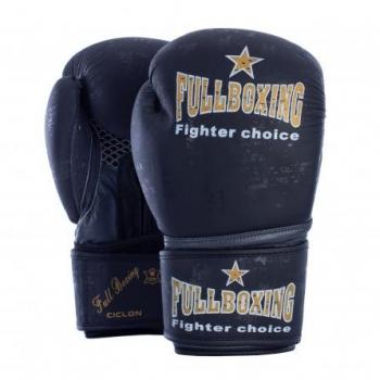 Guantes de Boxeo Fullboxing Ciclon 14 oz Color Negro