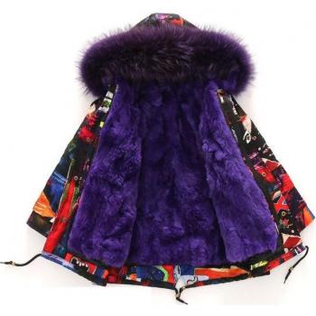 Chaqueta larga acolchada de Graffiti