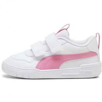 PUMA ZAPATILLAS NIÑ@ MULTIFLEX SL V PS BLANCO ROSA 380740-27 Cierre mediante velcro
