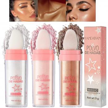 Poudre éclairage féérique Handaiyan 3 pièces – Lueur naturelle tridimensionnelle du visage