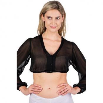 Spieth & Wensky Dirndlbluse – EFEU, Schwarz, 48 (Frauen)