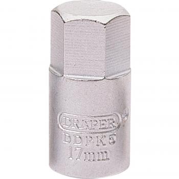 Draper Metric Drain Plug Key 3/8 17mm