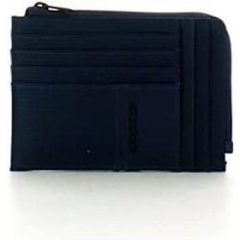 Portafoglio Piquadro Woody Blu Notte 12,5x9x1 cm