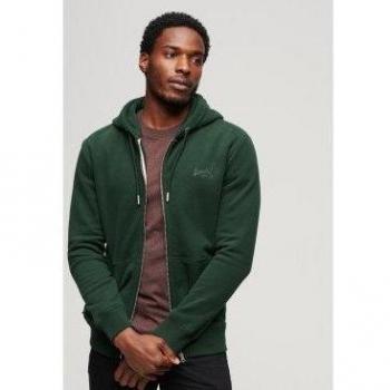 Felpa con zip Superdry Essential Verde Foresta S