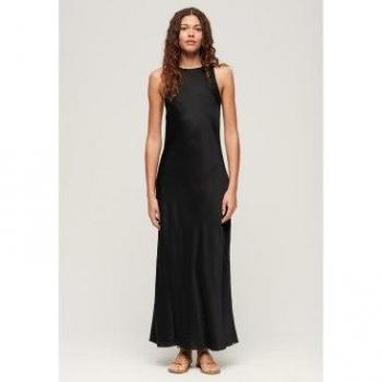 Superdry Vestido Largo Sin Mangas Satín Racer