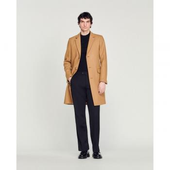Sandro Apollo Wool Blend Topcoat - Beige - 2X-Large
