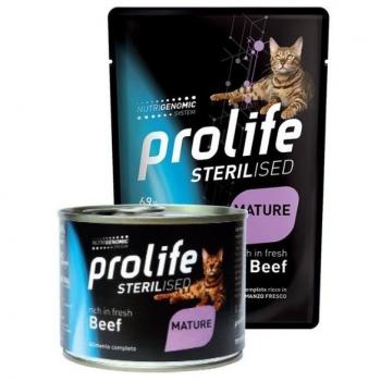 PROLIFE - Cat Sterilised Mature Manzo - Lattina da 200 Gr
