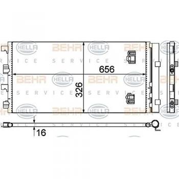 MAHLE ORIGINAL AC 724 000S Klimakondensator für Fahrzeuge