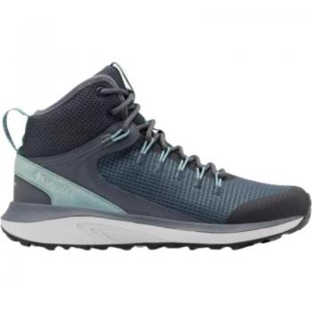 Bota Trekking Columbia Montana TrailStorm MID Hombre-Mujer Talla 10.5 Azul-Gris
