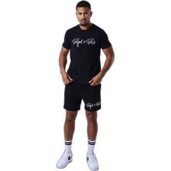 Project X Paris Waffle Black Logo Shorts