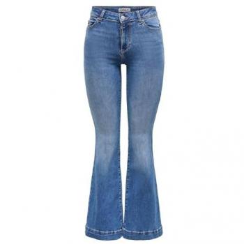 Retro Flared Blush Jeans for Women