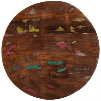 Round Solid Wood Reclaimed Table Top Ø 70x3.8 cm vidaXL