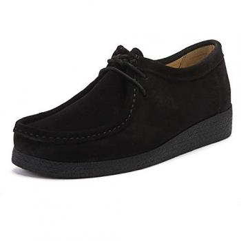Tower London Apache Black Suede Shoes