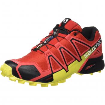 Salomon Herren Speedcross 4 Traillaufschuhe, Rot (Radiant Red/Black/Corona Yellow 000), 42 2/3 EU