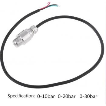 Transductor de presión DC5V 1/4NPT acero inoxidable aceite aire agua