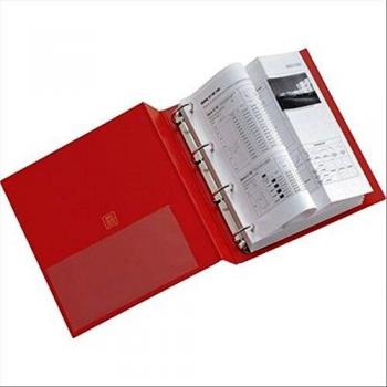 Raccoglitore Stelvio Sei Rota - A4 - 4 Anelli Tondi 16 mm - Dorso 2,5 cm - 36164412 (Rosso)