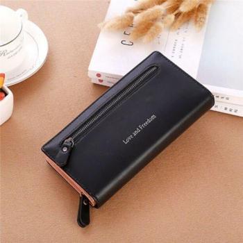 Ladies' Leather Bifold Handbag with Cardholder