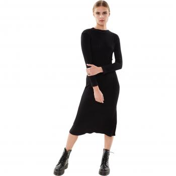 Kleid Frau Banana Moon Angela Ginger Noir S