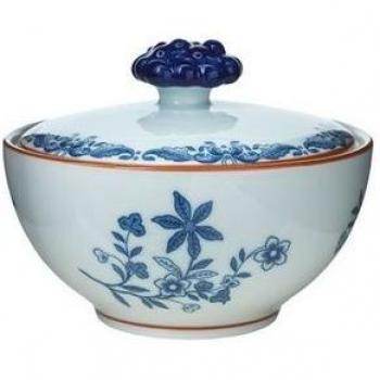Coffret cadeau Bol bleu-blanc Ostindia 35 cl
