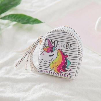 Set de Monedero Unicornio con Llavero y Bolsa