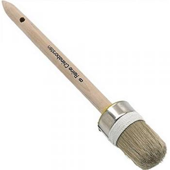 Lackierringpinsel 25 mm – 3‑er VPE, helles Borstenprofil