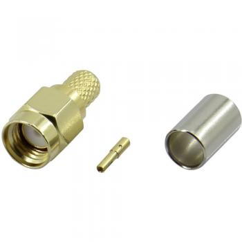 SMA Reverse Polarity Female Connector, Straight, 50 Ω, 1 Piece