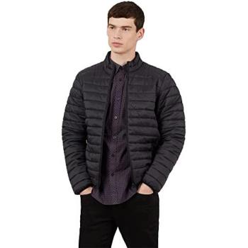 Zip‑Up Black Padded Long Sleeve Jacket – XL