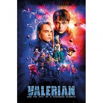 Grupo Erik FP4535 Poster Valerian One Sheet Cast, carta, Multicolore, 91 x 61,5 x 0,1 cm