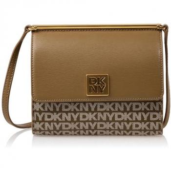 Monacross DKNY Borsa Donna Tracolla Cammello Bianco