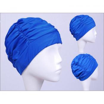 Elastic Nylon Swim Cap for Women - Long Hair Ear Protection