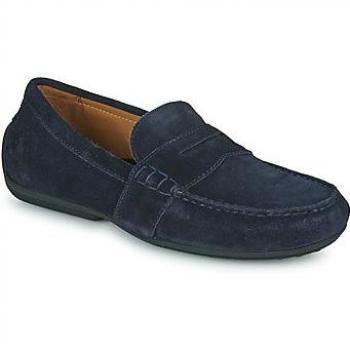 Ralph Lauren Navy Leather Driver Loafers
